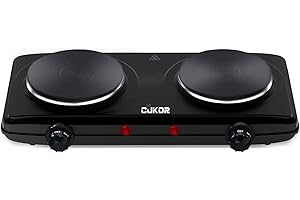 CUKOR Electric Cooktop Double Burner - 2 Electric Stove Cooktop Immersed Style...