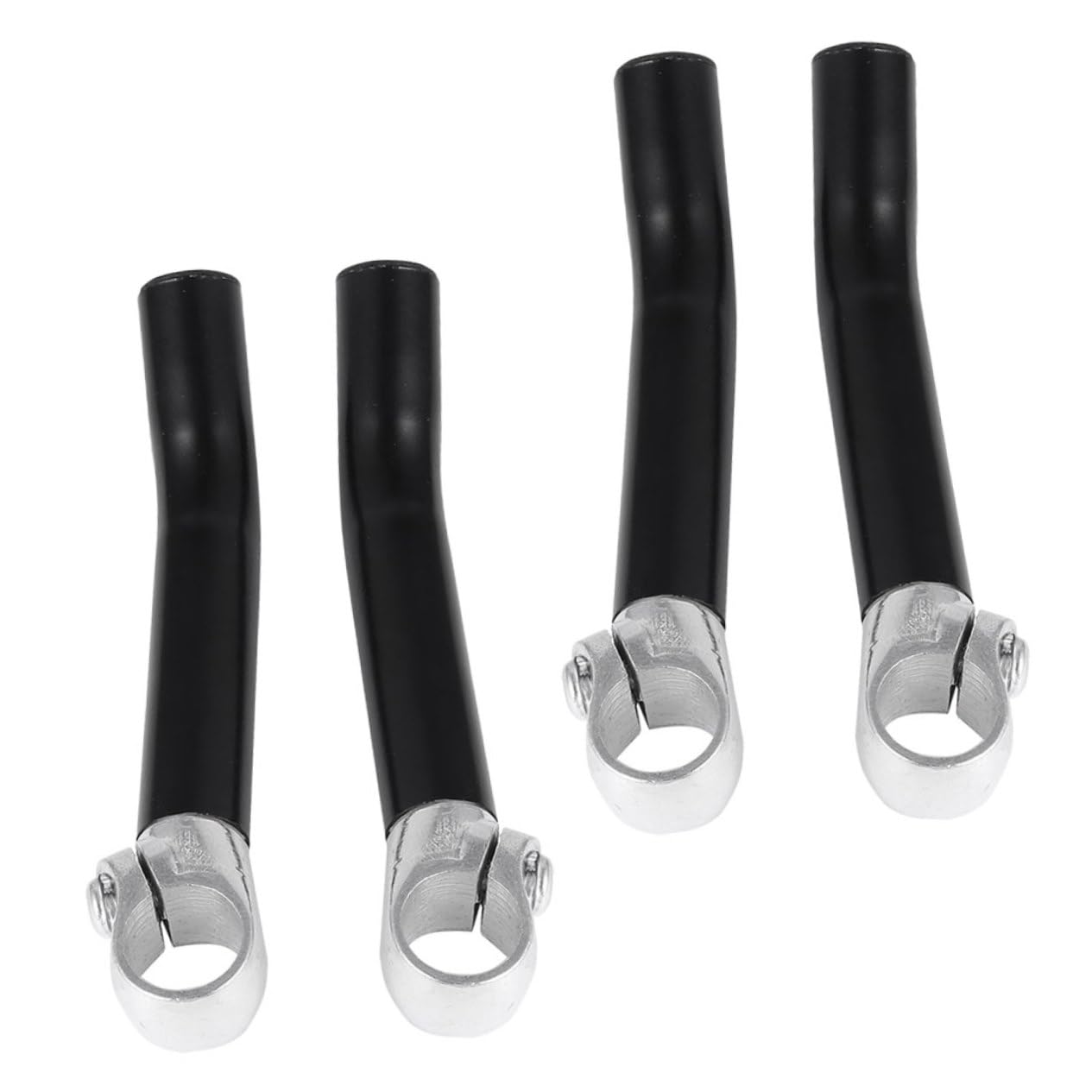 Embout de Guidon de Vélo en Alliage D’Aluminium, Lot de 4, Noir