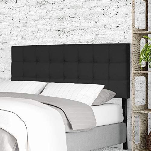 Image of FURINNO Roanne Tufted Headboard, Twin, Black