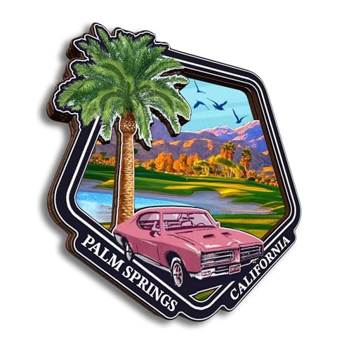 Imán Refrigerador Palm Springs California 3D Artesanal miniatura 2