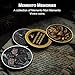 RYUKENLM Memento Mori Skull Challenge Coin - Game Over, You Lose-Time is Up - Dark Gothic Art, Motivational Stoicism Gifts for Daily Stoic Practice
