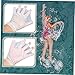 BESTonZON 1Pair Swim Paddles for Water Resistance Training Adjustable Swimming Gloves for Aquatic Exercise Enhance Upper Body Workout for Lap Swimming and Fitness Classes