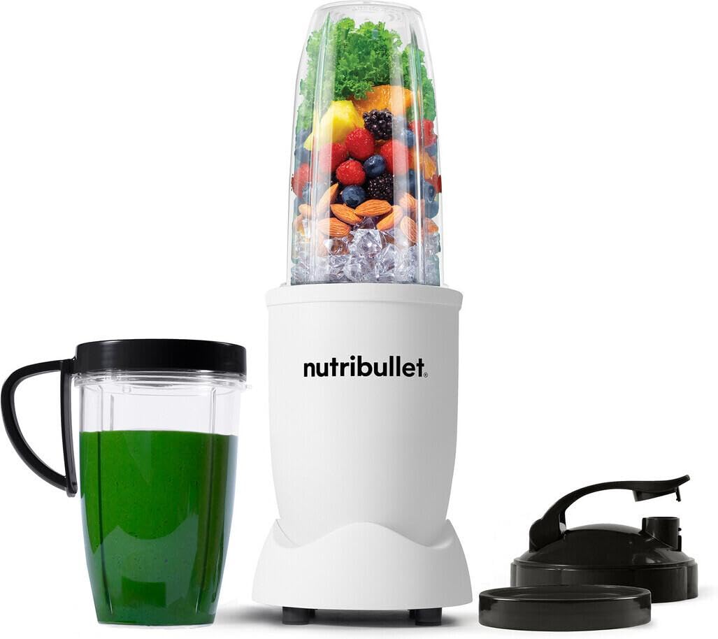 NutriBullet PRO Batidora Licuadora de Vaso 0.9L 900W Blanca