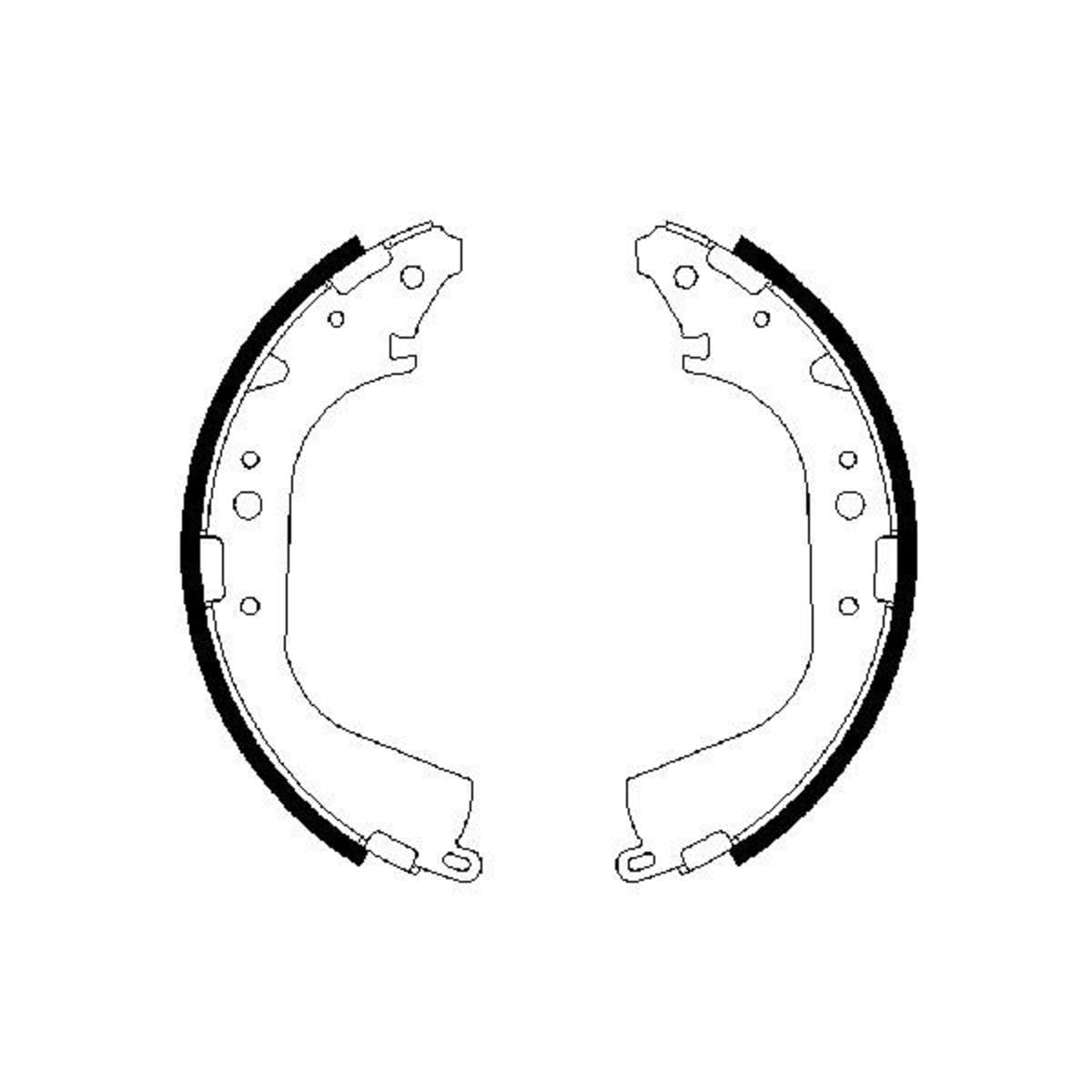 Bosch 0 986 487 354 Kit Ganasce Freno-image