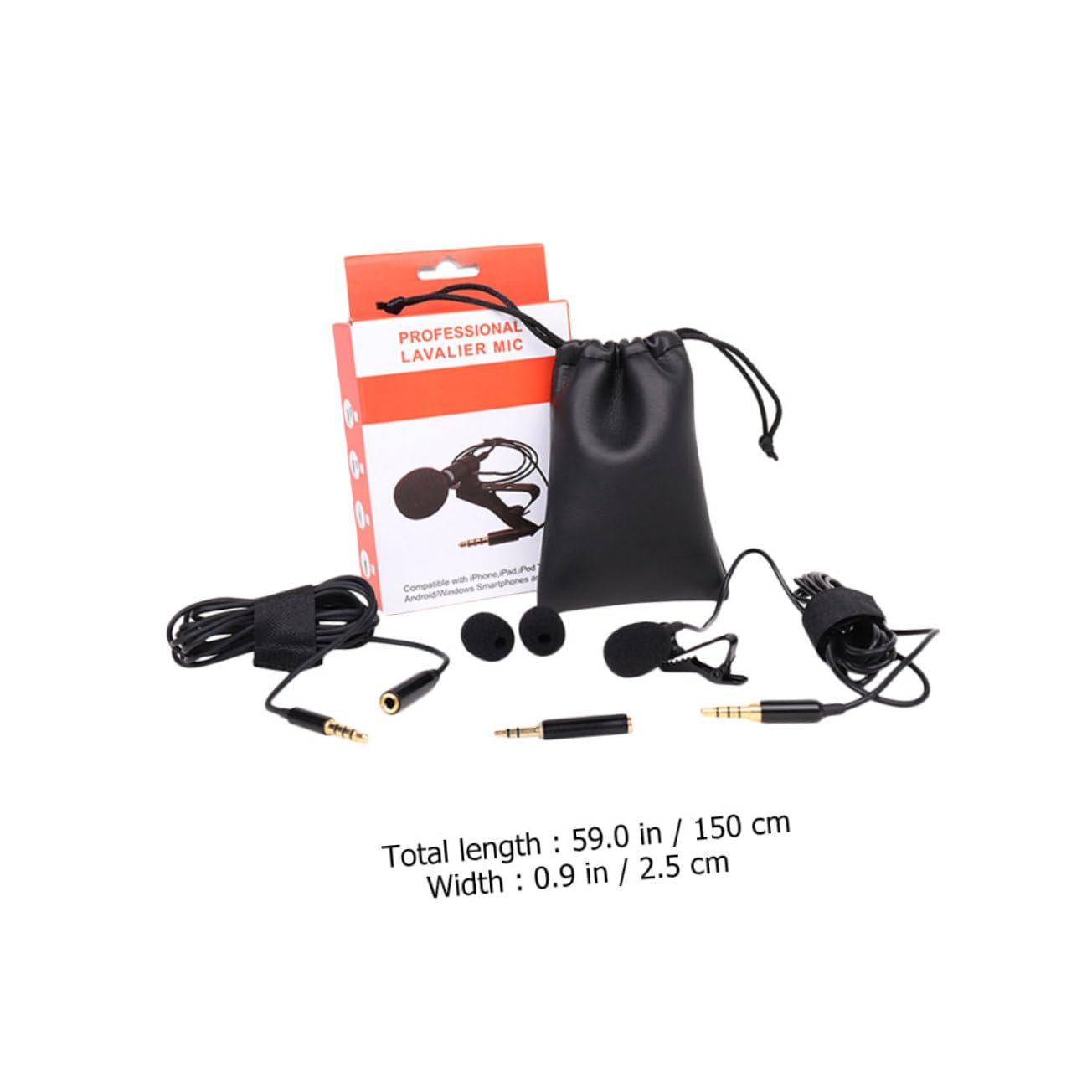 FUNOMOCYA Metal Mini Lapel Mic Simple to Use Sturdy Clip Perfect for Streaming Recording Video Chat