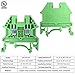 Dinkle Green DK2.5N-GN DIN Rail Terminal Block Screw Type UL 600V 20A 12-22AWG, Pack of 100