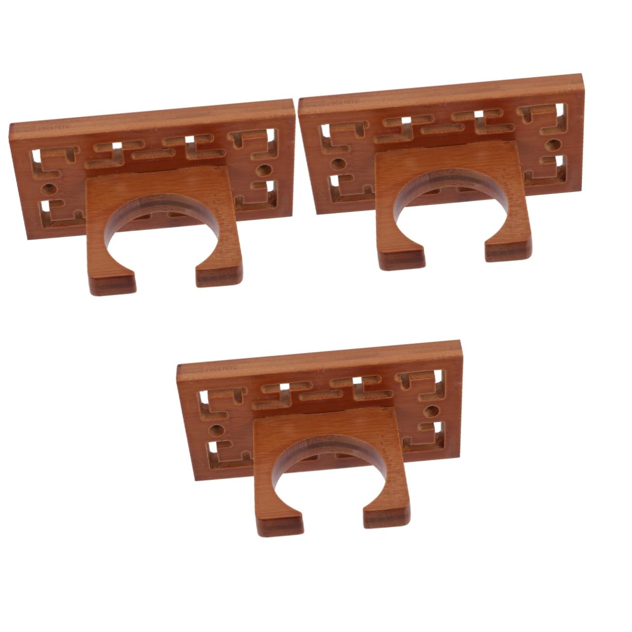 OSALADI 3 Set Di Ganci Da Parete Per Flauto in Legno Di Cucurbita Accessori Per Ukulele Erhu Strumento in Legno Gancio Da Parete Marrone