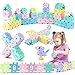 Jeu de Construction Puzzle 3d Enfants 110pcs Bloc Brique Cube de Construction Magnétique plastique DIY Jouet Educatif Précoce Loisirs Creatifs pour Filles Garçons 3-6 Ans Cadeau d'Anniversaire Noël