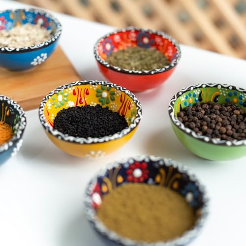 Elyese ECB000 Ceramic Small Bowls, Dipping Bowls Set Of 6 thumb #3