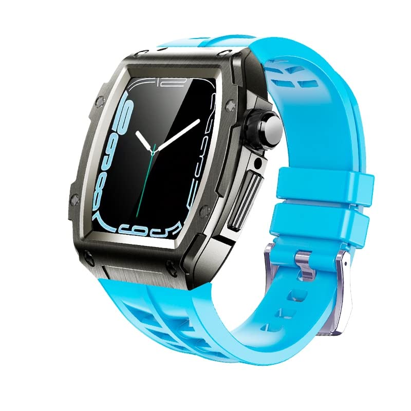 Kit Modification Luxe Apple Watch 45mm en Alliage d'Aluminium Noir
