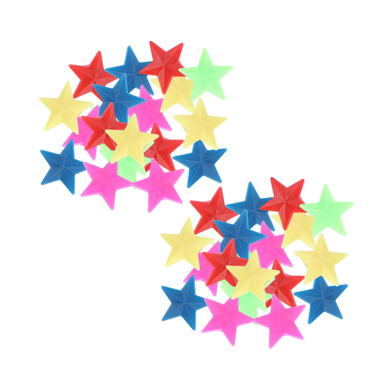 balacoo Plastic Wheel Beads 72pcs Star Shape Bike Clips Easy Install Bike Decor Random Color