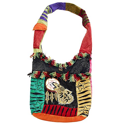 Bohemian Hippie Crossbody Shoulder Bag Sling Slouch Hobo Cotton Handmade Variety Patterns