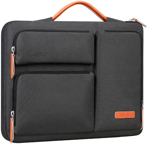 Lacdo 360° Protective 15-16 inch Laptop Sleeve Case for 15-15.6 inch Acer HP Lenovo Dell ASUS Laptop, 16 inch New MacBook Pro M5 Pro/Max A3428 A3429 (2026), A3403 A3186 A2991 A2780 Computer Bag,Black
