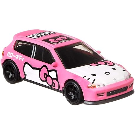 Hot Wheels Hello Kitty Honda Civic Hatchback Car Toy