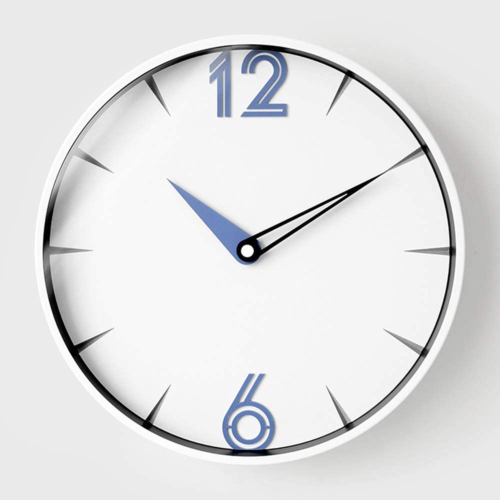 Horloge murale silencieuse pour salon au design épuré et moderne
