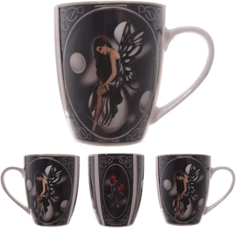 1 x Lisa Parker Dark Bubble Fairy Bone China Mug - Boxed Mug