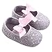GOTD Glitter Baby Shoes Sneaker Anti-slip Soft Sole Toddler Prewalker (US 2.5, 0~6 Month , Gray )
