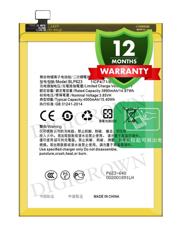 Image of Original BLP623 Battery Compatible for Oppo R9s Plus | F3 Plus - (4000mAh) - 1 Year Warranty DF7