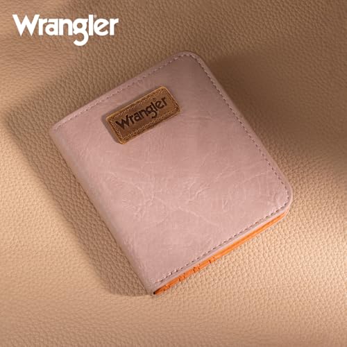 Image of Montana West X Wrangler Womens Wallet Small Pink Mini Wallet Card Cases Money Organizer for Female Ladies with Rfid Lining and A Coin Purse