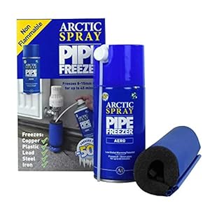 ZEK1 Aero Disposable Pipe Freezing Kit with 1 Freezing Jacket for Plumbing Installation, Repair & Maintenance. Freezes Plastic & Metal Pipes (8-15mm), Blue