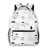 bärenwald arbesbach Fashion Design: Vielfältig Und Individuelle Gestaltet ,modische Aussehen.Ideal Für Den Dienst Als Schultasche, Rucksack Schultasche, Lässig Rucksack Für Den Täglichen Einsatz In Schule, Arbeit, Wochenende, Gelegentliche Reisen, Turnhallen, Wandern Usw. Schöne Größe Passt Vorzüglich Für Die Studenten, Mädchen ,Jungen Und Erwachsen ,gross Sind.