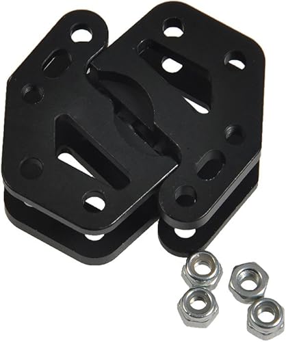 Aleación doble inferior montaje de enlace de choque para 110 RC Crawler Axial Wraith 90018 RR10