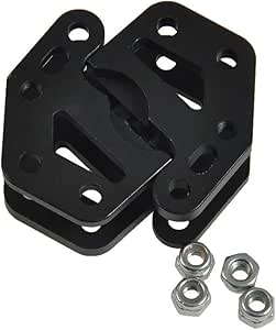 Supporto Ammortizzatori Alluminio Nero Torre Ammortizzatore Anteriore Jazrider In Alluminio – Per Axial SCX10 II, Scala 1:10, Nero Ricambi Axial SCX10 - Foto 6