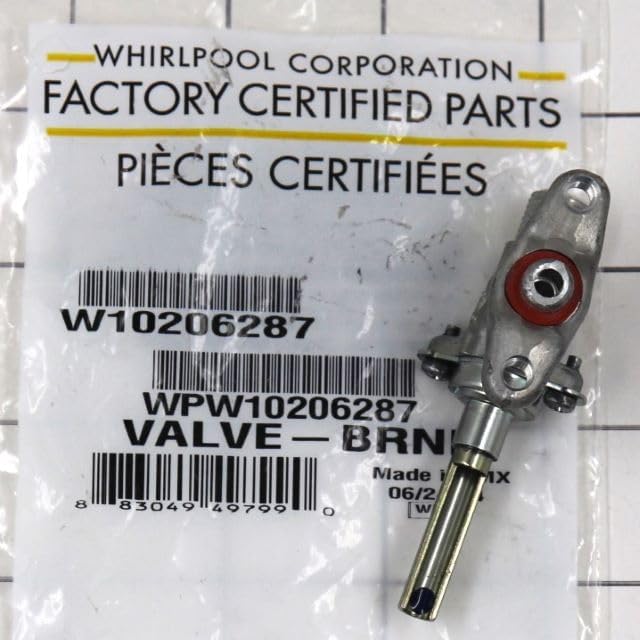 WPW10206287 Range Surface Burner Valve