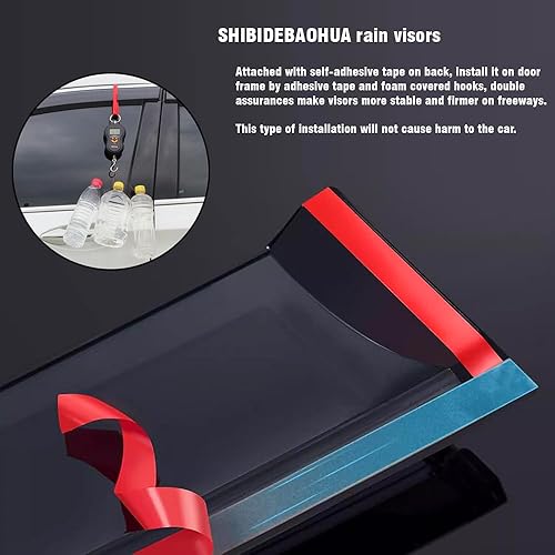 Miniatura 5 de SHIBIDEBAOHUA Viseras laterales para ventana, deflectores de ventilación, protectores de lluvia compatibles con Mercedes-Benz Clase M ML350 ML550