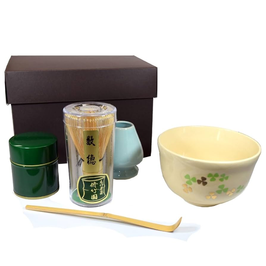 Amazon｜岡田園 茶道具 練習用 お点前セット（茶碗／クローバー