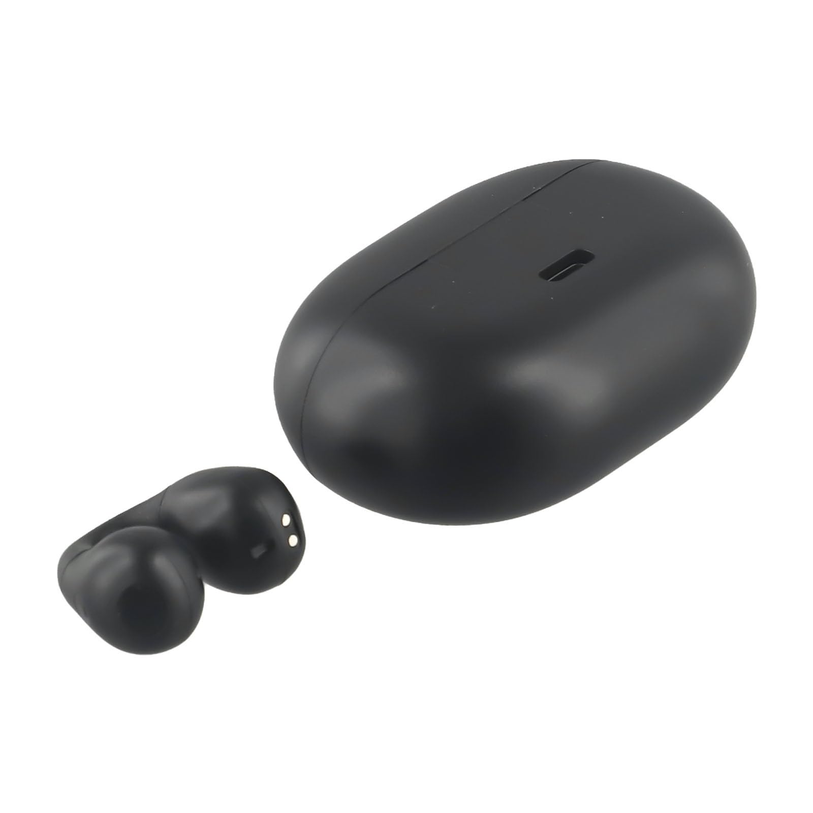 Auriculares inalámbricos de conducción ósea, deportivos, audio de oreja abierta con diseño seguro y ligero para correr y entrenar, color negro