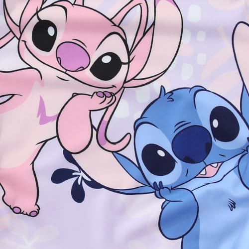 Image of Disney Lilo & Stitch Angel Girls Swimsuit UPF 50+ One Piece Bathing Suit for Big Kids