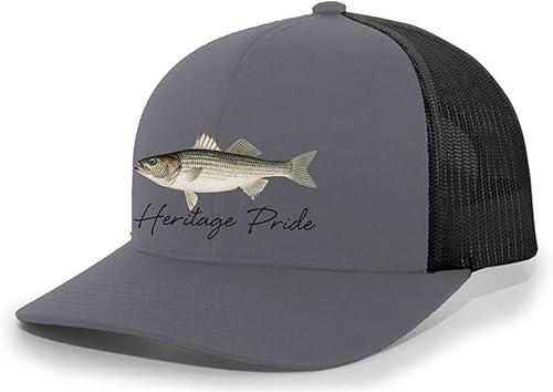 Miniatura 4 de Heritage Pride Freshwater Fish Collection - Gorra de béisbol bordada para hombre, diseño de rayas