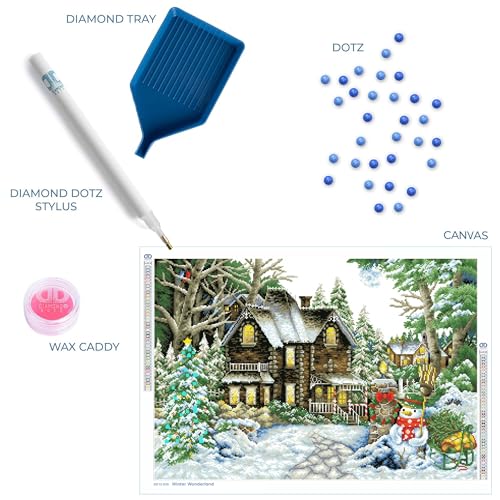DIAMOND DOTZ Painting Kit: Advanced, DD15, Winter Wonderland, 90cm x 61cm - Image 4