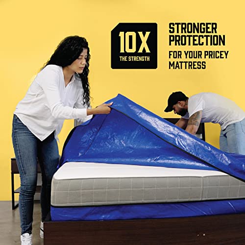 image for BELADOR Mattress Bags for Moving with 8 Handles - Extra-Thick Mattress