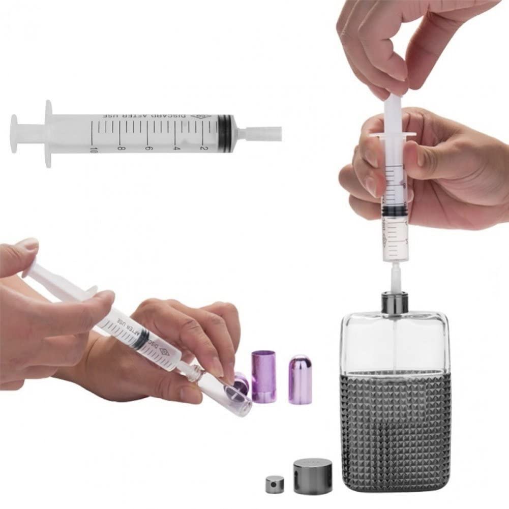 5 ml/10 ml/20 ml strzykawka plastikowy dozownik perfum narzędzia wkład kosmetyczny do wielokrotnego napełniania butelki ilościowe dozowanie