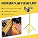 Solary Infrared Paint Curing Lamp, Handheld Auto Paint Dryer & Repair Tool, Fast Curing for Cars, Clear Coat & Fillers