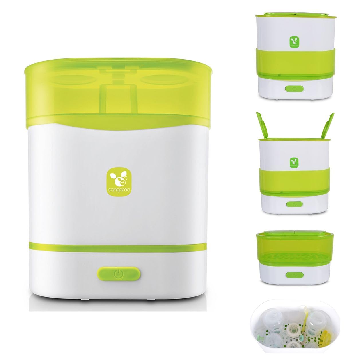 Esterilizador, calientabiberones, cocina a vapor, unidad multifunción 3 en 1