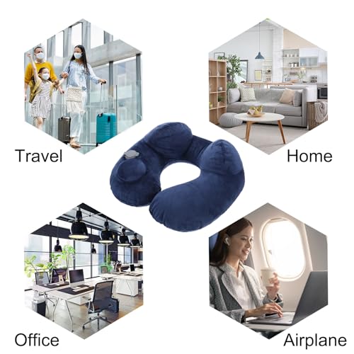 Set 2 Almohadas Inflables para Cuello Azul miniatura 7