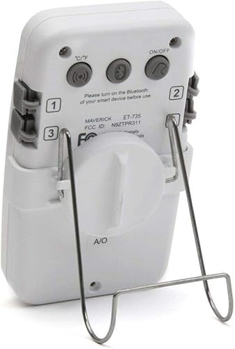 Miniatura 3 de Maverick ET-735 Bluetooth 4.0 Termómetro de cocina digital inalámbrico, monitorea 4 sondas simultáneamente, blanco,