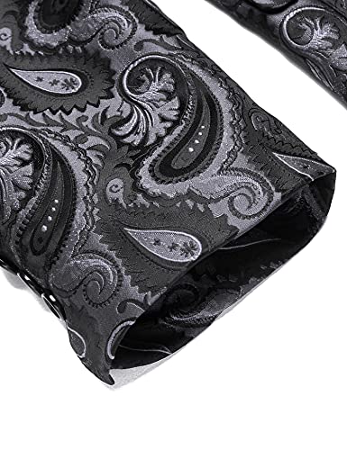 image for COOFANDY Mens Floral Tuxedo Jacket Paisley Shawl Lapel Suit Blazer Jac