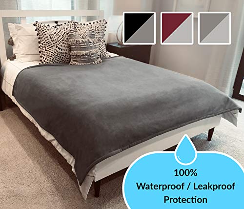Waterproof Blanket 100% LeakProof Top Luxury Cover- Passion, People, Pets; Outdoor Windproof Fleece