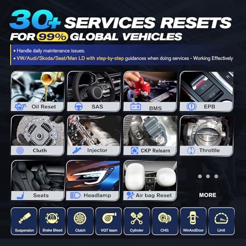 Autel MaxiPRO MP808S KIT Scanner, 2026 2-Year Update Bidirectional Scan Tool w/ $200 11PCS OBD Cables, Up of MK808S MK900 MP808BT PRO, ECU C0ding as MP900-BT MS906 PRO/MAX, 3K+ Tests, 31+ Resets, FCA - Image 7