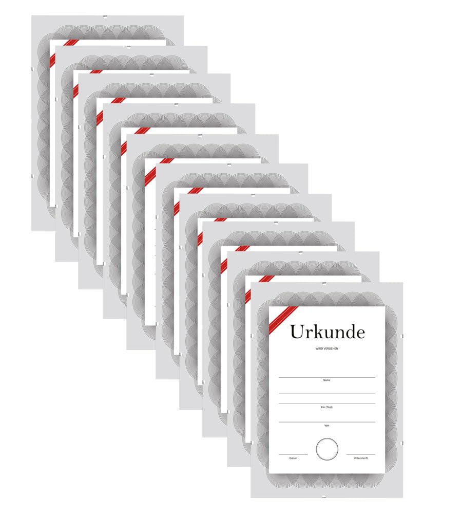 IDEAL TREND 10er Rahmenloser Cliprahmen DIN A3 (29,7 x 42 cm) – Bilderrahmen mit Klarglas & Clipverschluss | Bildhalter ohne Rahmen zum Aufhängen Hoch- & Querformat