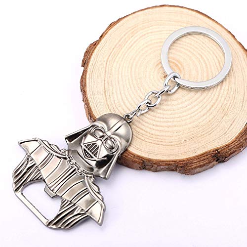 Preisvergleich Produktbild YUNMENG Schlüsselbund Schlüsselring Darth Vader Bar Bierflaschenöffner Metalllegierung Schlüsselbund Küche Schlüsselring Gold Silber Chaveiro Zubehör