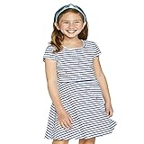 The Children's Place Baby Girls Print Skater Dress, Mazarine Blue, Medium