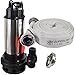 Produktbild Agora-Tec® Baupumpe AT-1500W Tauchpumpe für Schmutzwasser, Abwasser, für Fäkalien und organische Feststoffe mit Schwimmerschalter und max: 2,6 bar und max: 19000l/h inklusive C - STORZ Kupplung und (C-Schlauch: 20 Meter)