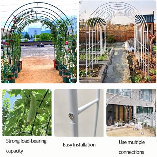 Arche de jardin en métal à installation facile pour pergola robuste