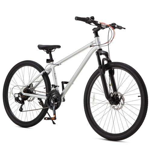 Image of RoyalBaby Kids Mountain Bike for Boys and Girls, Ultra-Light Aluminum 20-26 Inch Wheel Bicycle for 6-14 Years Old Children, 7 /21-Speeds Drivetrain