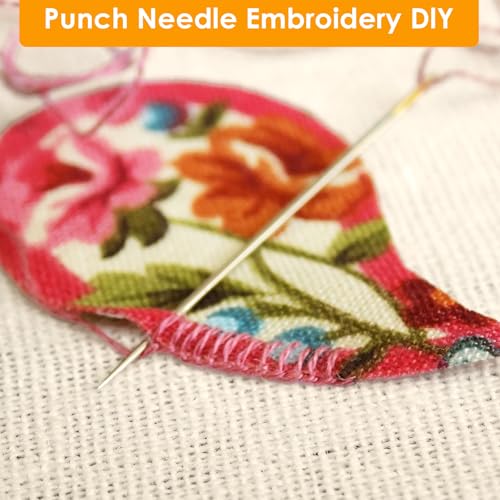 Image of 83 inch x 79 inch Large Marked Primary Tufting Cloth, Upgraded Overlocking Monks Cloth Punch Needle Fabric for Embroidery Rug Hooking Punch Needle, DIY Crafts, Needlework Fabric, Tufting Supplies